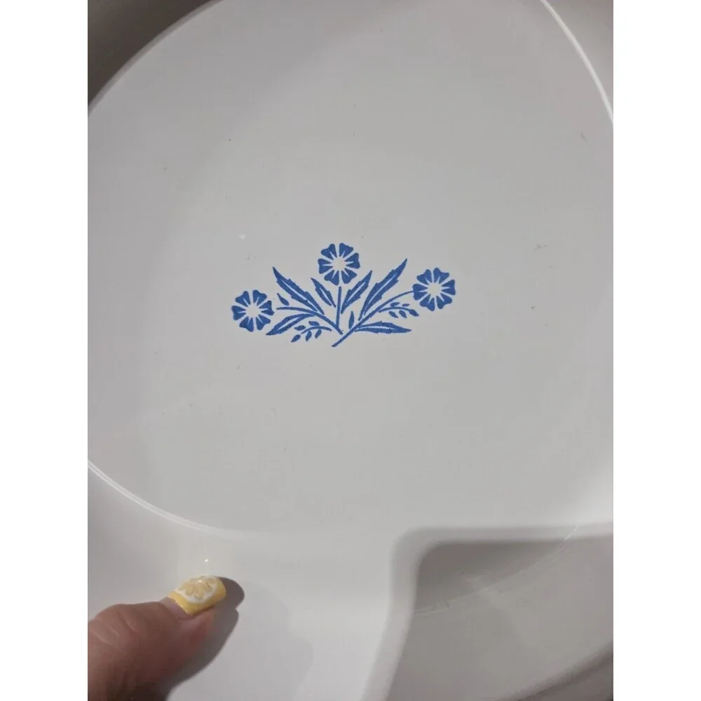 VTG Corning Ware Blue Cornflower P-309 Vintage Pie Plate Baking Dish 9-inch BOX